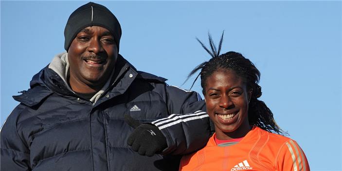 Lloyd Cowan and Christine Ohuruogu 2008